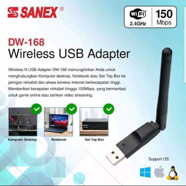 Dongle wifi Sanex WD-168 USB / Dongle wifi set top box Sanex WD-168 USB