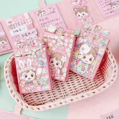 Stiky Note 1 Set Quality Karakter Lucu Japanese Pembatas Buku