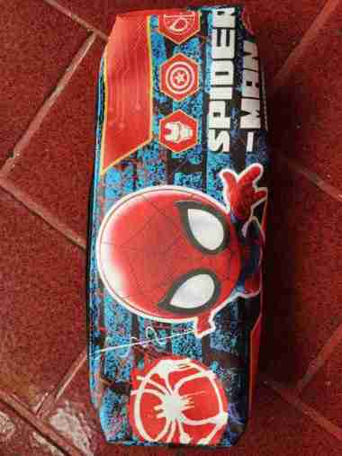 Kotak Pensil Karakter Lucu Import / Tas Pensil / Tempat Pensil Spiderman