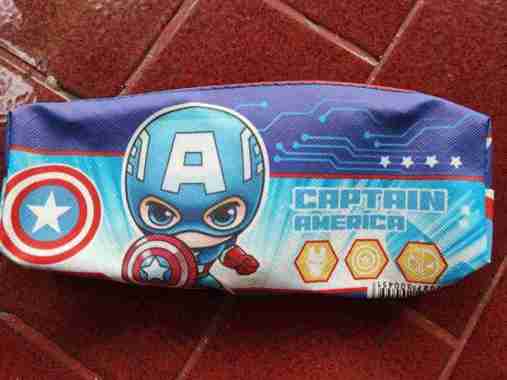 Kotak Pensil Karakter Lucu Import / Tas Pensil / Tempat Pensil CaptainAmerica