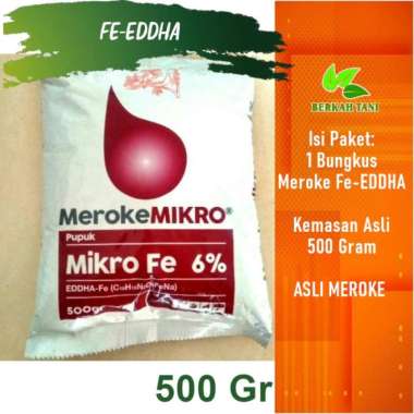 Pupuk Hidroponik Meroke FE EDHHA 500 Gram merah