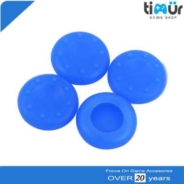 Karet Silikon Analog Thumb Grip Stik PS2 PS3 PS4 Xbox 360 One Biru