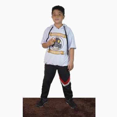 Kaos Hoodie Lengan pendek Anak Laki Gaya Korea - Jfashion Reinhard 12 Putih