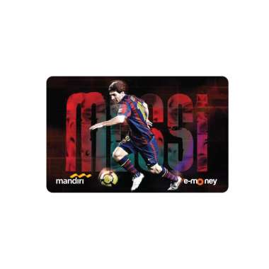 Kartu EMONEY MANDIRI Messi Club Bola Sepakbola Kartu Etoll e toll E Money E-money Winlycollections [