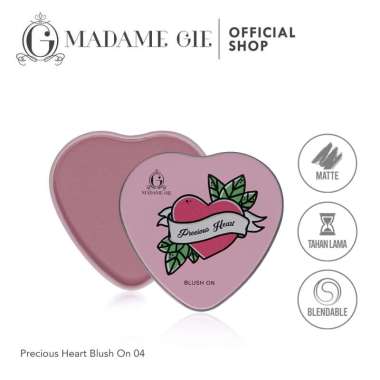 Madame Gie Precious Heart Blush On - MakeUp Blush On 04 Cerise