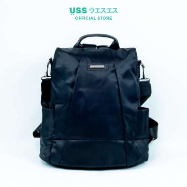 USS Tas Ransel Korea Slempang Wanita Polos Hitam