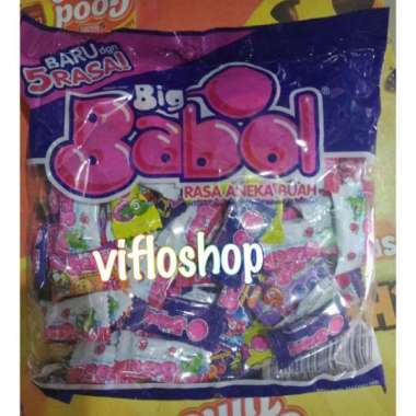 Big Babol Assorteed Flavor Permen Karet [100 Pcs/Pouch]