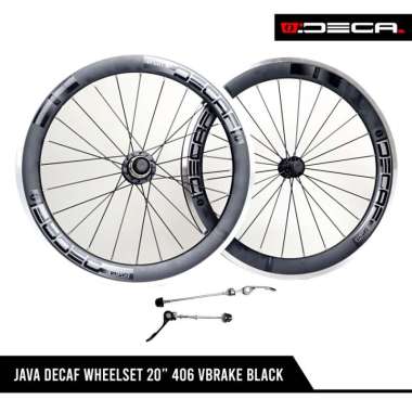DELTACYCLES - JAVA DECAF WHEELSET 20" 406 VBRAKE BLACK
