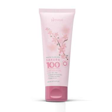 HANASUI Body Serum Gel 200ml - BPOM & HALAL Body Serum Sakura