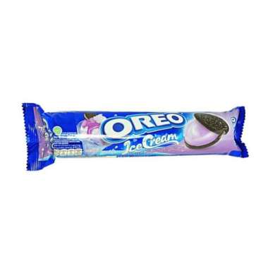 Promo Harga Oreo Biskuit Sandwich Ice Cream Blueberry 133 gr - Blibli