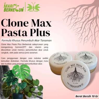 INDOFARM - Clone Max Pasta Plus Salep Penumbuh Akar Booster Akar Hormon Akar