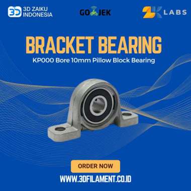 ZKLabs Bracket Bearing KP000 Bore 10mm Pillow Block Bearing Silver