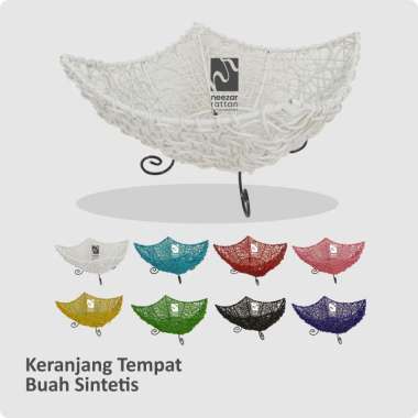 Keranjang Tempat Buah Rotan Sintetis OEM PUTIH