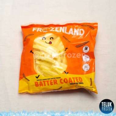 kentang goreng frozenland batter coated 500 gr french fries beku keju