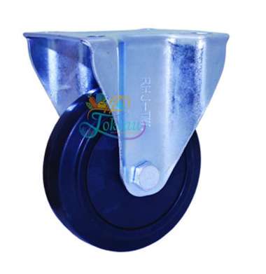 Roda Caster / Troli / Troly Karet Elastis 6 Inch Mati ( Fixed ) RHJ Indonesia