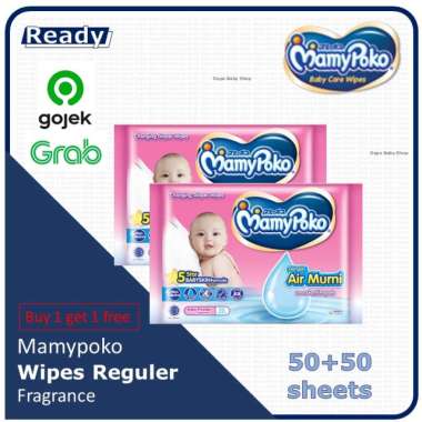 Tisu Basah Mamypoko Wipes Fragrance / Non-Fragrance 50s Fragrance