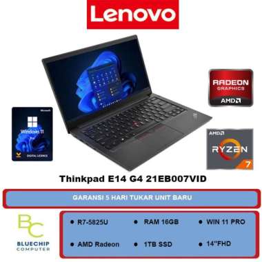 LAPTOP Lenovo ThinkPad E14 G4 7VID-R7-5825U 16GB 1TB 14"FHD W11PRO