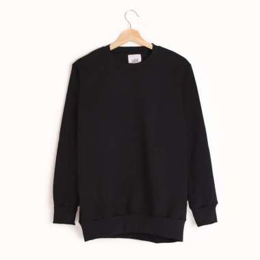plain black crew neck