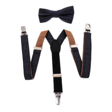 New Male 3.5 cm Width Adjustable Four Clip-on Y-Back suspenders