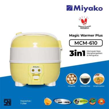 Miyako MCM610 Rice Cooker - Magic Com 3in1 Kuning