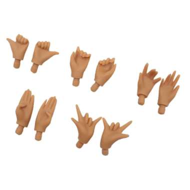 12" Doll Nude Body 4 Pairs Hands Groups for Blythe Azone Replacement Black 