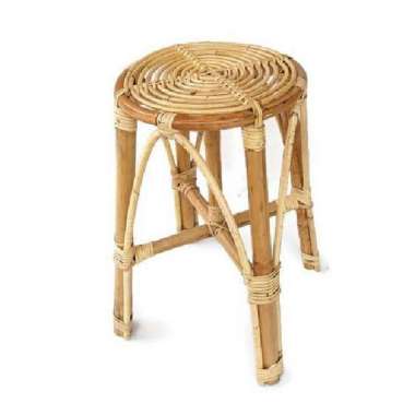 Kursi rotan bulat tinggi 50 cm / kursi cafe / kursi bar / kursi teras