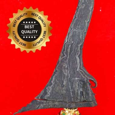 Keris Pusaka Sepuh Sempana Luk 9 Tangguh Demak Asli Kuno Pamor Uler Lulet ORIGINAL hitam