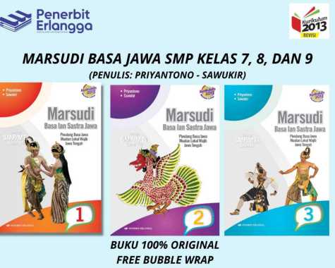 BUKU MARSUDI BASA JAWA ( JAWA TENGAH ) KELAS 7,8,9 ERLANGGA KELAS 8