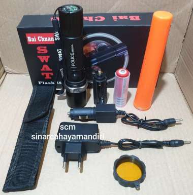 Senter swat police bai chuan 8460-1 HITAM