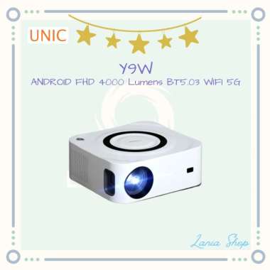 UNIC Y9W Proyektor Y9 ANDROID Projector FHD 4000 Lumens BT5.03 WIFI 5G