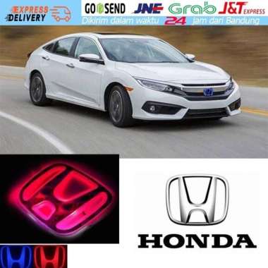 Emblem Mobil Car Logo Nyala Lampu Led Honda Livina March Serena Teana Biru