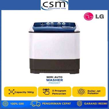 LG Mesin Cuci 2 Tabung 16KG P-1600RT / P1600RT / P 1600 RT Garansi Resmi