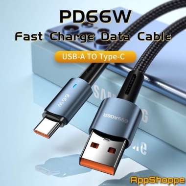 ESSAGER KABEL DATA / CABLE CHARGER 66W 6A USB TYPE-C FAST CHARGING 3m