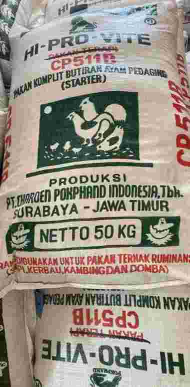 Pakan Ayam Pedaging Cp 511B 50Kg (Khusus Gojek/Grab)