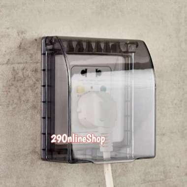 cover tutup pengaman switch stop kontak colokan steker listrik dinding Hitam
