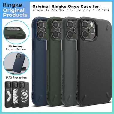 Original Ringke Onyx Case iPhone 12 Pro Max & 12 Pro & 12 & 12 Mini - Soft Casing Cover Softcase App