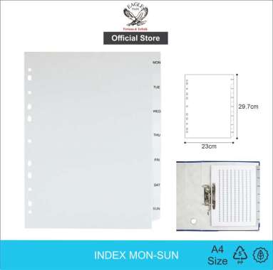 EAGLE FILES Pembatas File Depider Devider Index File Divider MON-SUN ABU-ABU