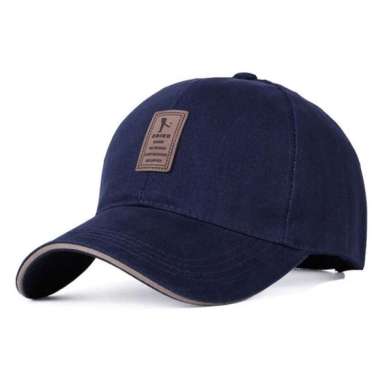 Topi Pria Kasual - Topi Golf - Topi Baseball - Topi Snapback - Topi Casual One Size Biru