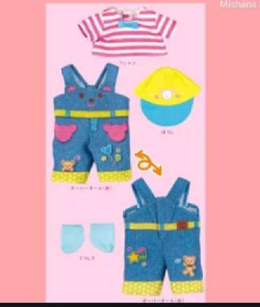 Mell Chan Bear Overall Mainan Anak Perempuan