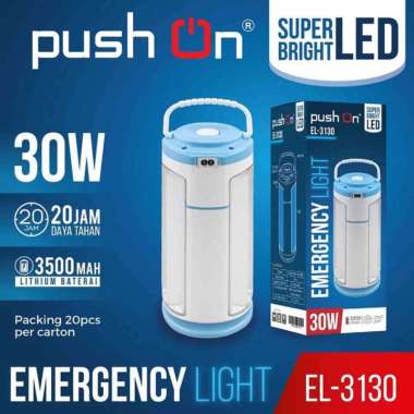 Lampu Emergency LED 30Watt "PUSH ON EL3130" PUTIH