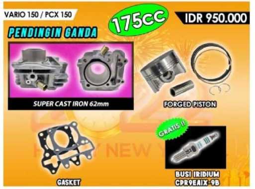 BLOK BORE UP 62 MM VARIO PCX ADV 150 BRT RACING IRON CASTING