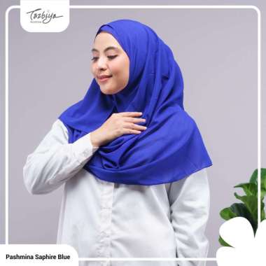 TAZBIYA PASHMINA INSTAN SERIES SAPHIRE BLUE
