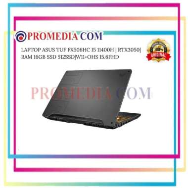 LAPTOP ASUS TUF FX506HC I5 11400H |RAM16GB|RTX 3050|SSD 512|W11+OHS