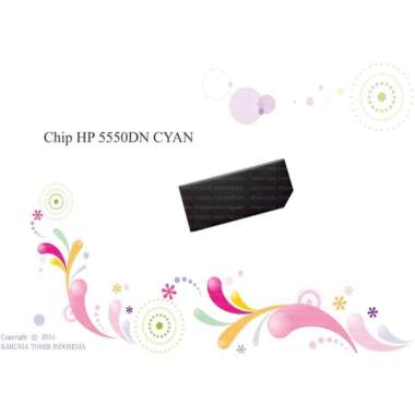 Chip HP 5550DN CYAN Berkualitas Biru
