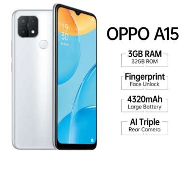 oppo a15 NEW ARIVAL(4/64)garansi resmi oppo indonesia putih