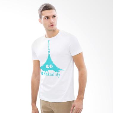 Nakedlily Peek T-Shirt Pria - White