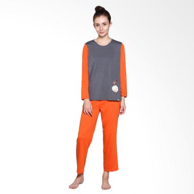 Puppy 81610 33754 O - GY/POM Careuh Sleep Wear Baju Tidur Wanita