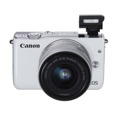 Canon EOS M10 Kit EF-M 15-45mm + EF-M 55-200mm [White]