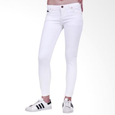 Mandalay Regular Strech Jeans Celana Wanita - White