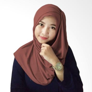 Milyarda Hijab Hana Ceruti Hijab Instan - Coklat